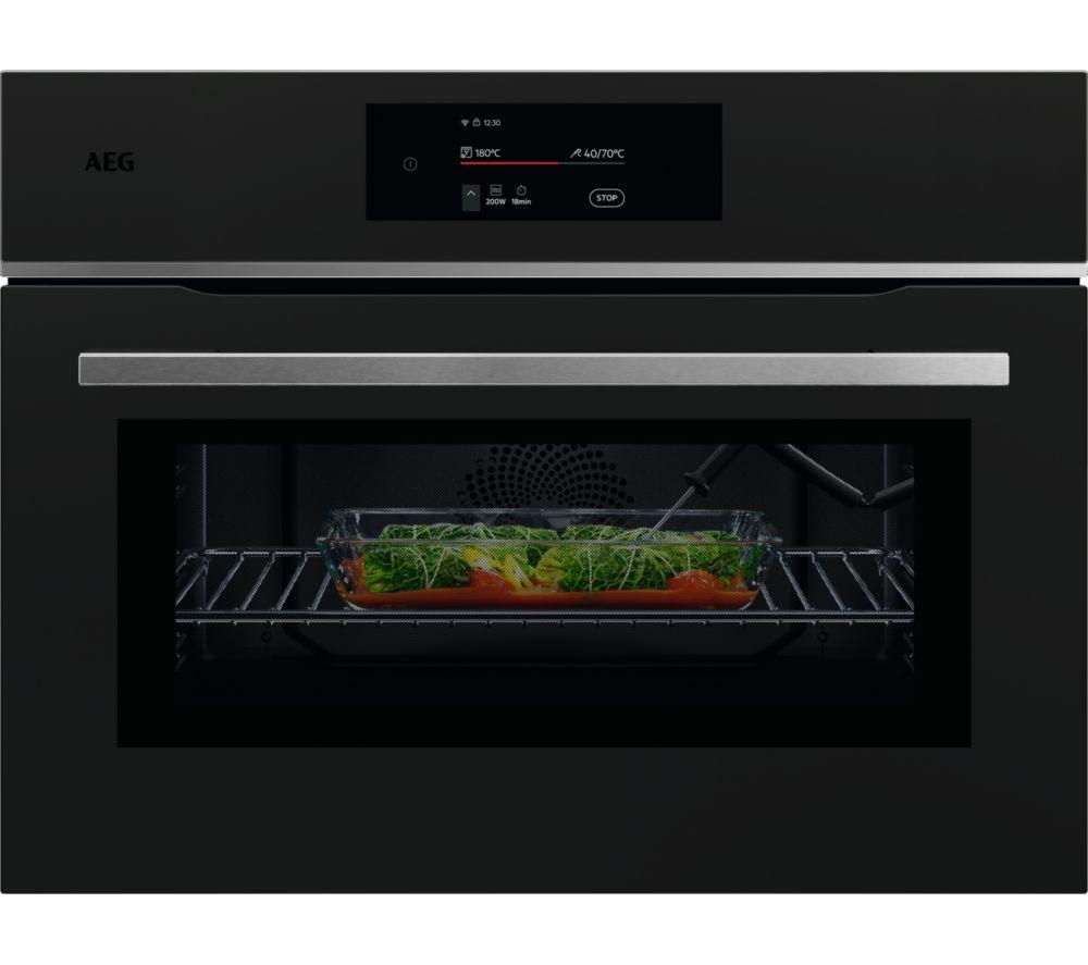 AEG 8000 MealAssist TK8NK721T Built-in Combination Microwave – Matte Black, Black