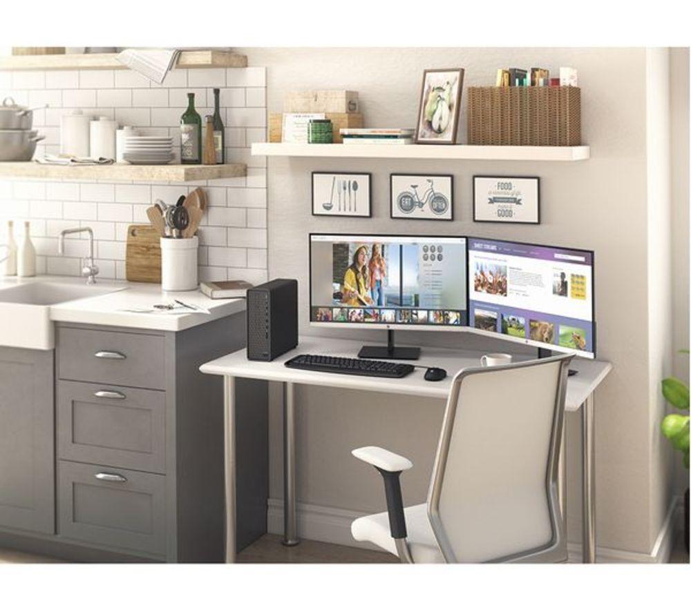 HP Slim S01-pF2012na Refurbished Desktop PC - Intel&reg; Core&trade; i3, 256 GB SSD, Black (Very Good Condition) image number 4 of 7