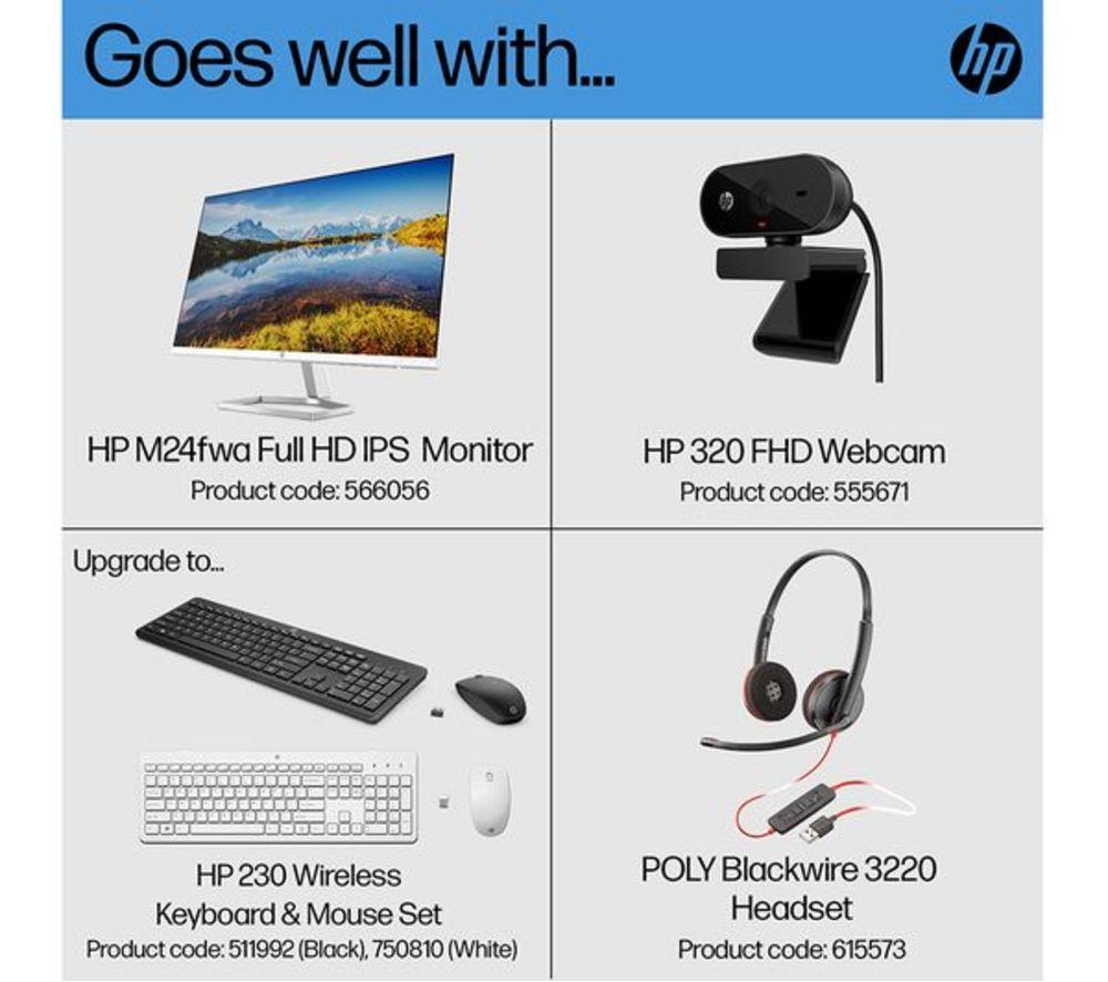 HP Slim S01-pF2012na Refurbished Desktop PC - Intel&reg; Core&trade; i3, 256 GB SSD, Black (Very Good Condition) image number 6 of 7