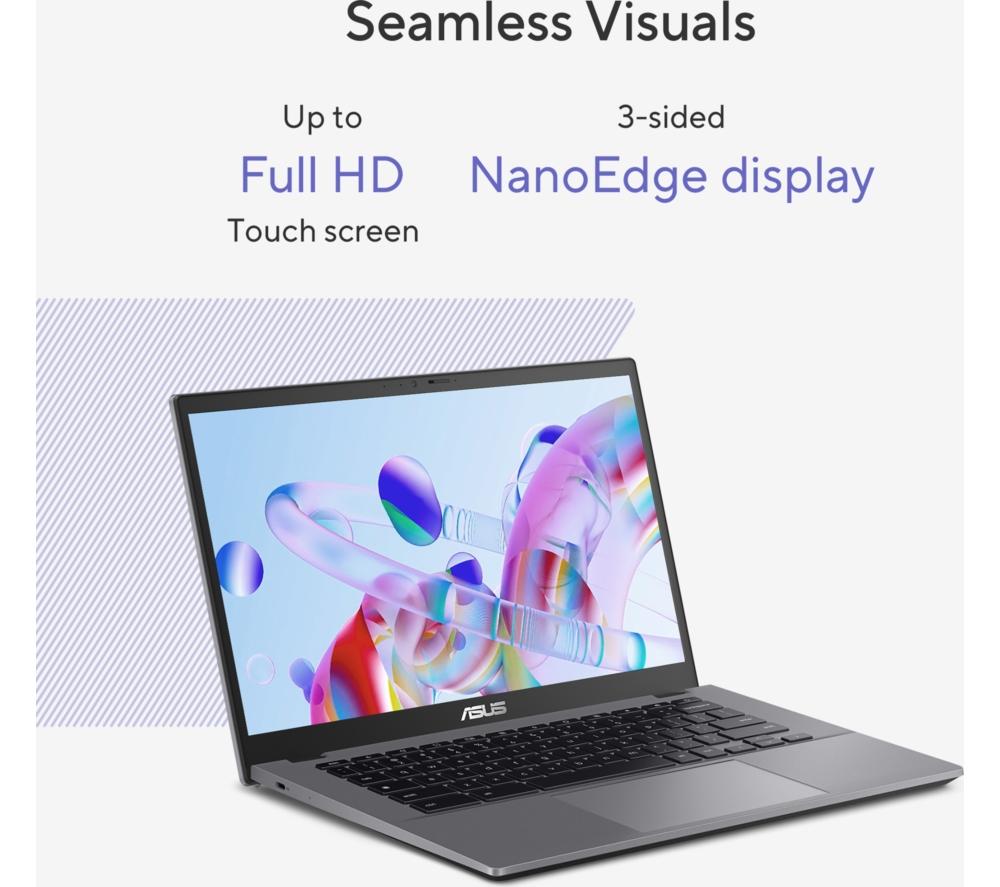 ASUS  CX34 14" Chromebook Plus - Intel&reg; Core&trade; i5, 512 GB SSD, Grey image number 12 of 14