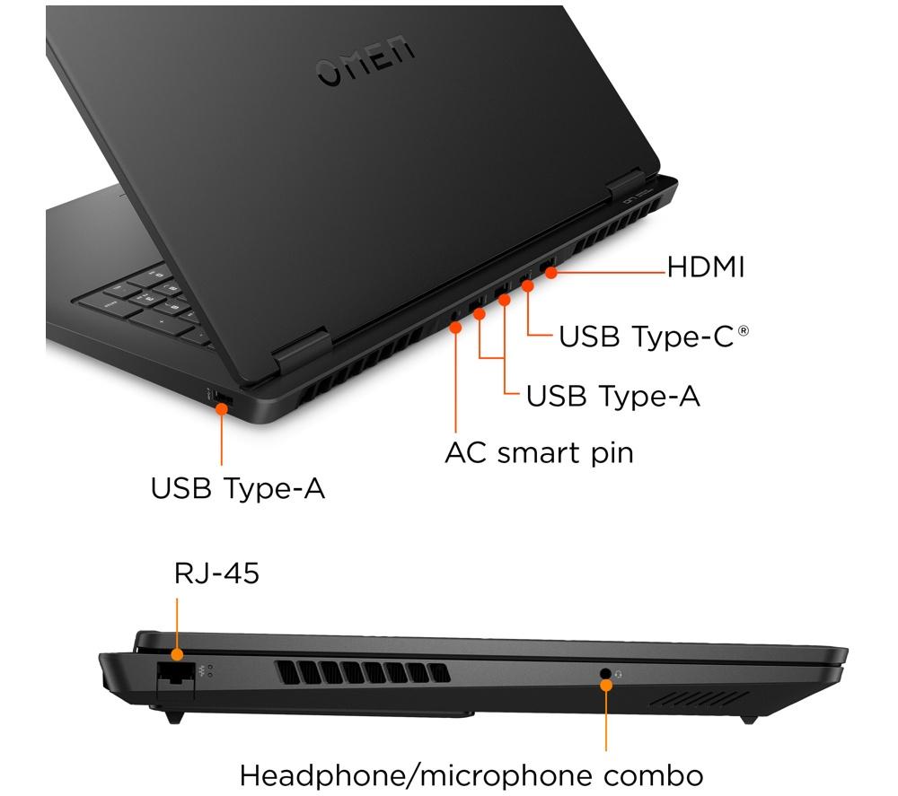 HP OMEN 17-db1508na 17.3" Gaming Laptop - AMD Ryzen AI 7, RTX 5070, 1 TB SSD image number 10 of 26