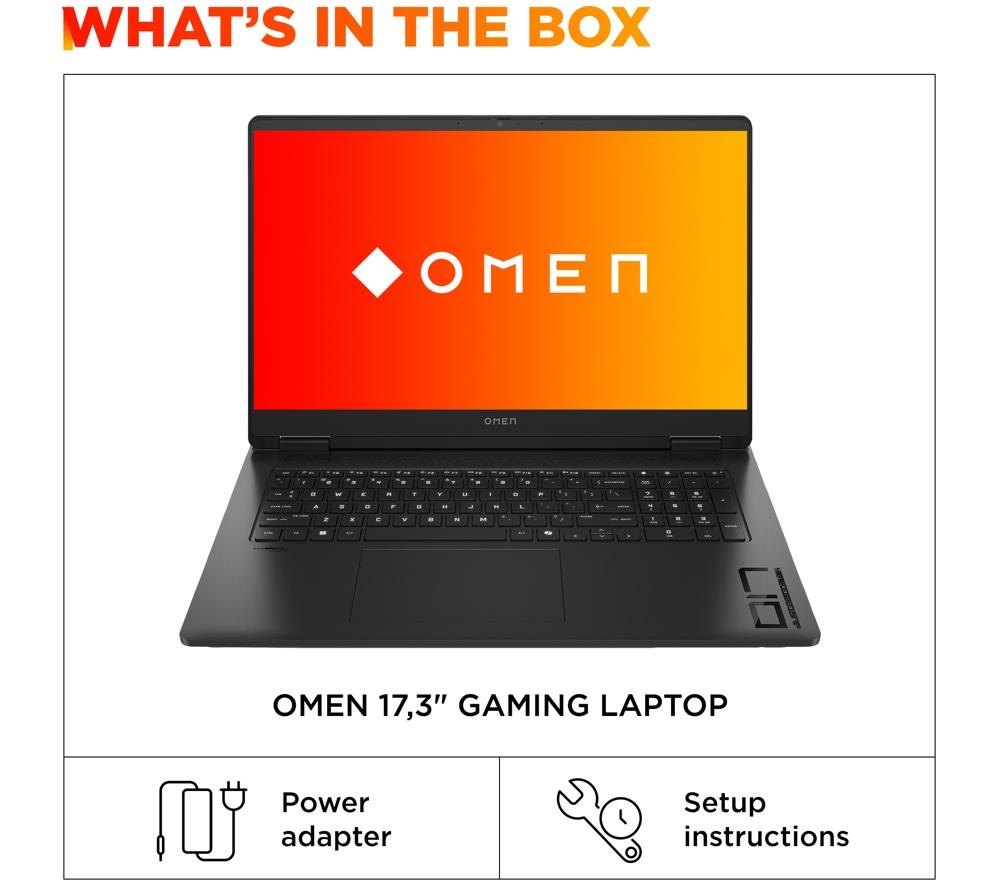 HP OMEN 17-db1508na 17.3" Gaming Laptop - AMD Ryzen AI 7, RTX 5070, 1 TB SSD image number 12 of 26