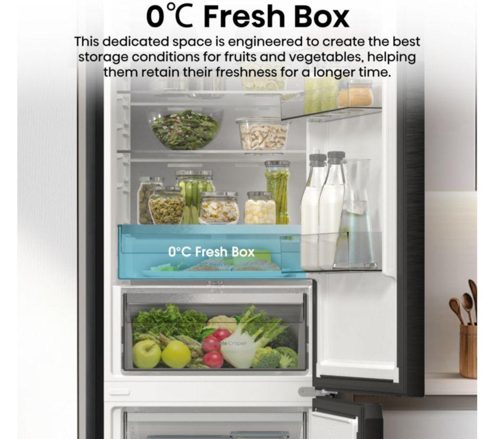 HISENSE Pureflat RB5P410SAFCUK Smart 70/30 Fridge Freezer - Black image number 7 of 17