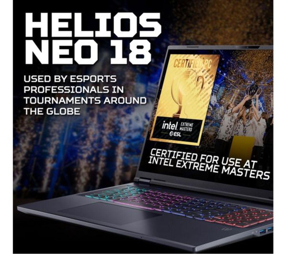 ACER Predator Helios Neo 18 AI 18" Refurbished Gaming Laptop - Intel&reg; Core&trade; Ultra 9, RTX 5070 Ti, 1 TB SSD, (Very Good Condition) image number 17 of 30