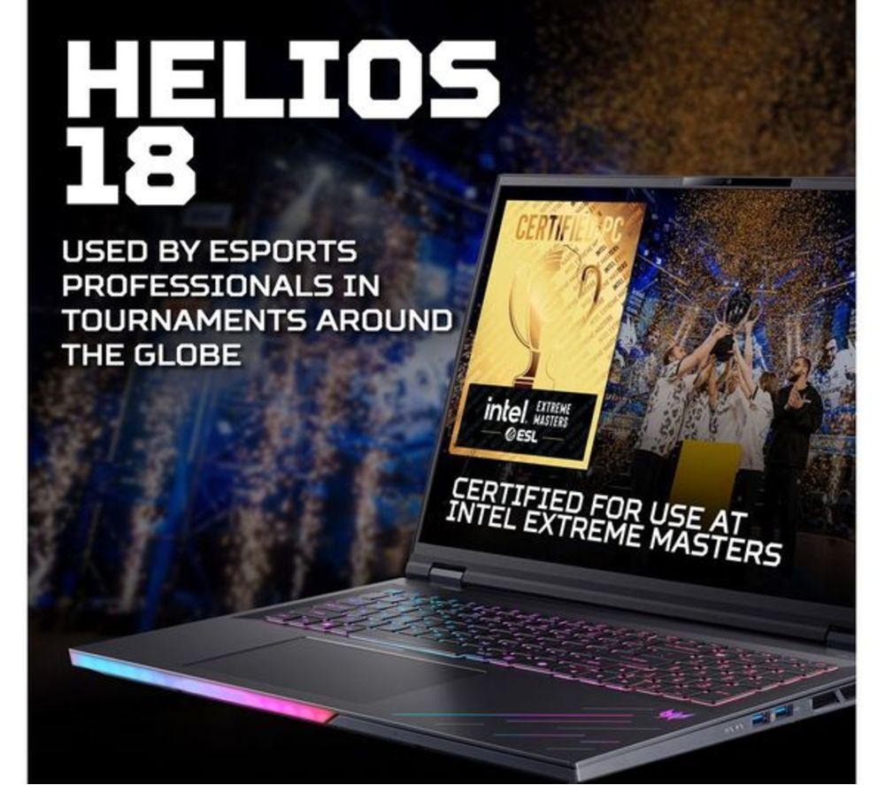 ACER Predator Helios 18 AI 18" Refurbished Gaming Laptop - Intel&reg; Core&trade; Ultra 9, RTX 5080, 2 TB SSD (Very Good Condition) image number 2 of 48