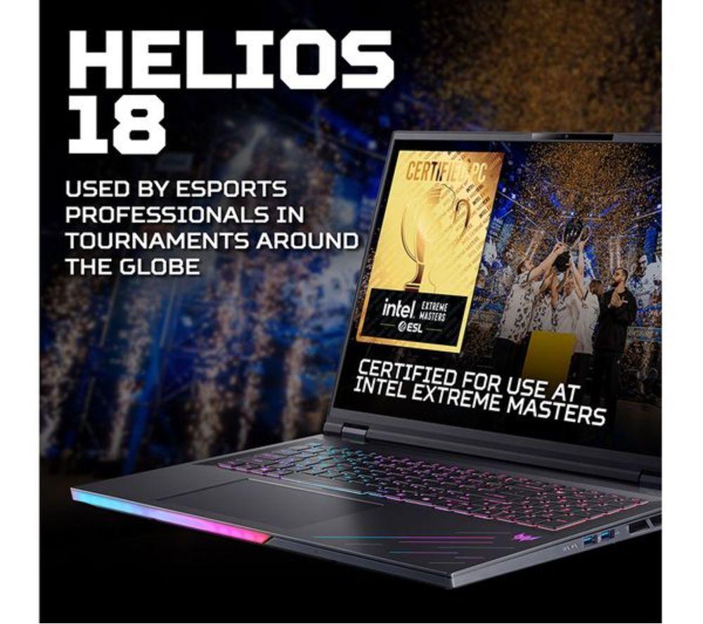 ACER Predator Helios 18 AI 18" Refurbished Gaming Laptop - Intel&reg; Core&trade; Ultra 9, RTX 5080, 2 TB SSD (Very Good Condition) image number 14 of 48