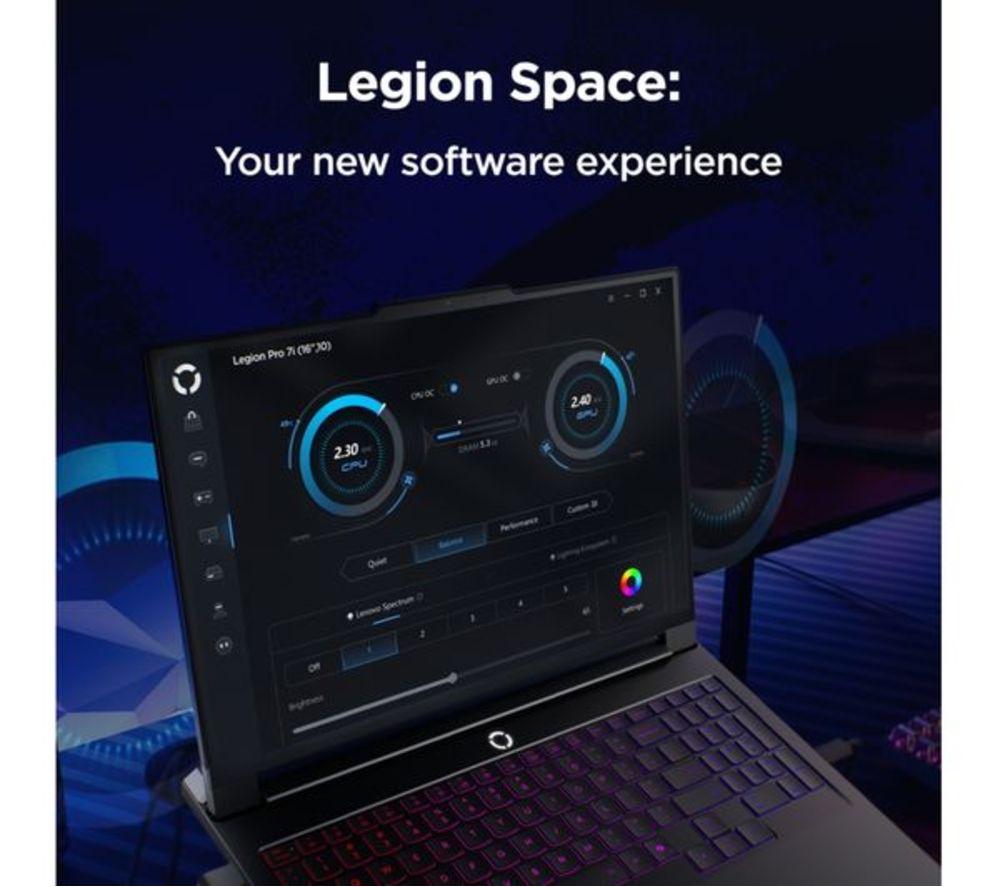 LENOVO Legion Pro 7 16" Refurbished Gaming Laptop - Intel&reg; Core&trade; Ultra 9, RTX 5080, 2 TB SSD (Very Good Condition) image number 10 of 10