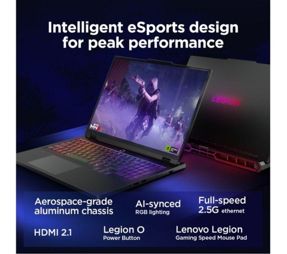 LENOVO Legion Pro 7 16" Refurbished Gaming Laptop - Intel&reg; Core&trade; Ultra 9, RTX 5090, 2 TB SSD (Very Good Condition) image number 10 of 15