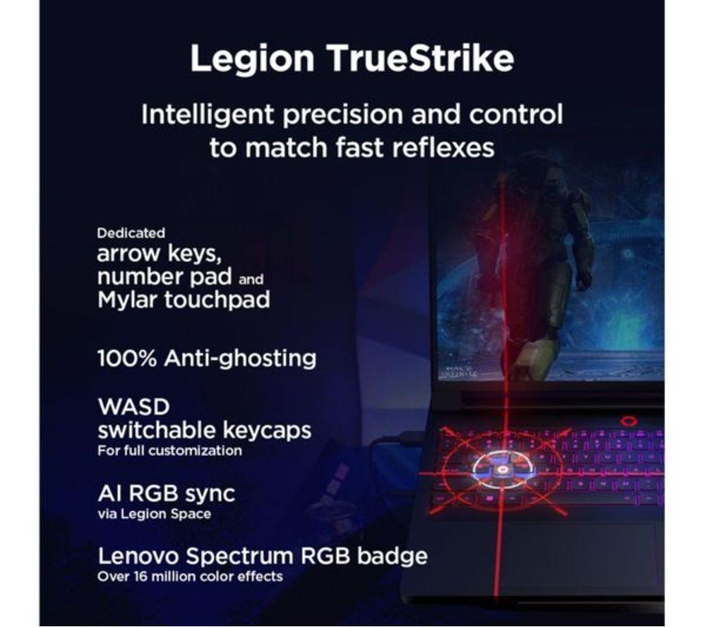 LENOVO Legion Pro 7 16" Refurbished Gaming Laptop - Intel&reg; Core&trade; Ultra 9, RTX 5090, 2 TB SSD (Very Good Condition) image number 12 of 15