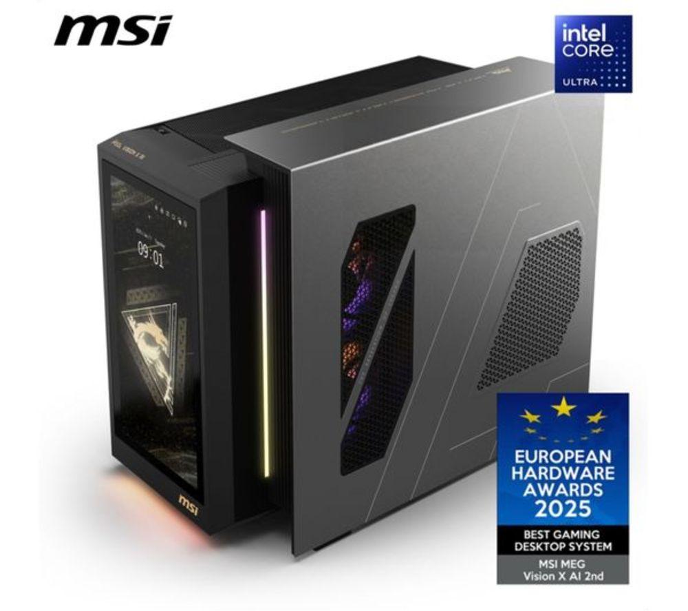 MSI MEG Vision X AI Refurbished Gaming PC - Intel&reg; Core&trade; Ultra 9, RTX 5080, 2 TB SSD (Very Good Condition) image number 2 of 10