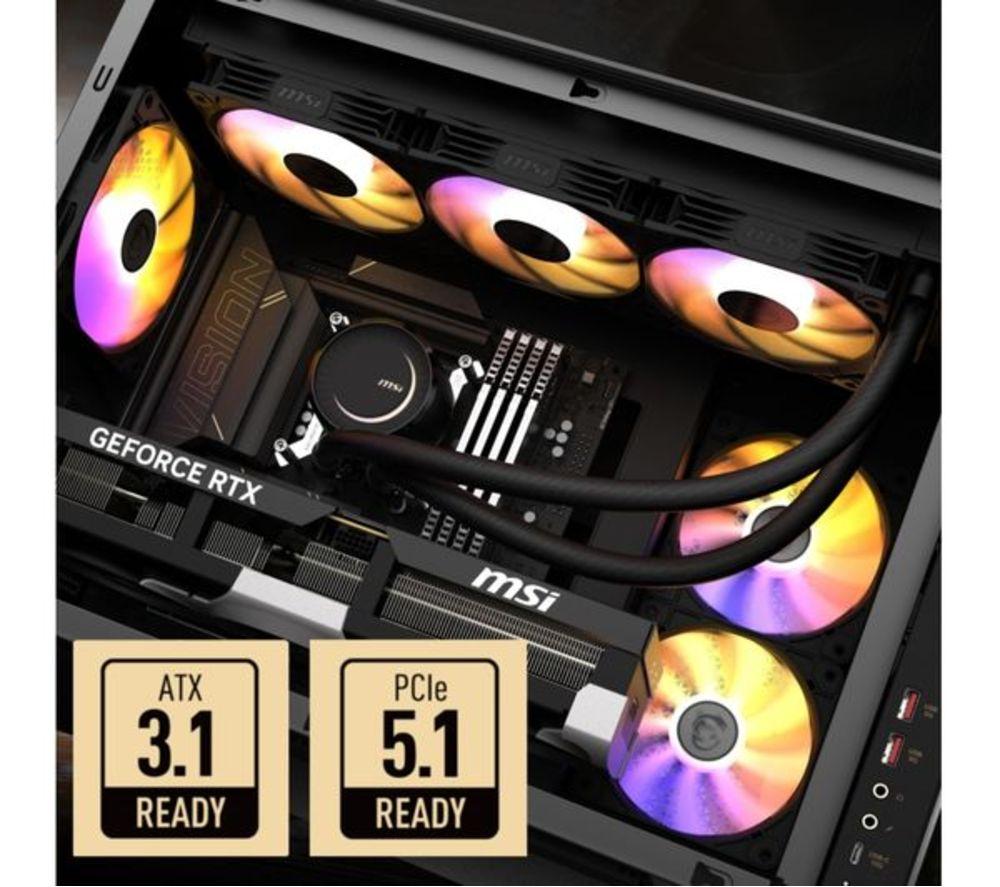 MSI MEG Vision X AI Refurbished Gaming PC - Intel&reg; Core&trade; Ultra 9, RTX 5080, 2 TB SSD (Very Good Condition) image number 8 of 10