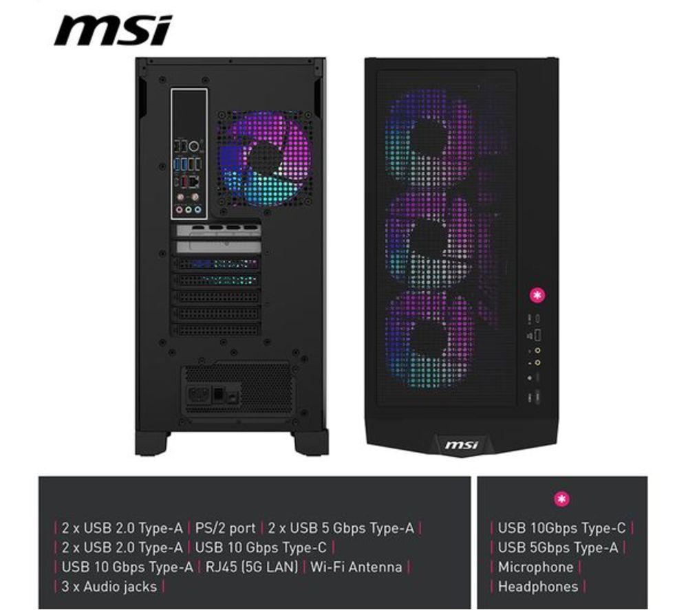 MSI MPG Infinite X3 AI Refurbished Gaming PC - Intel&reg; Core&trade; Ultra 7, RTX 5070, 1 TB SSD (Very Good Condition) image number 9 of 9
