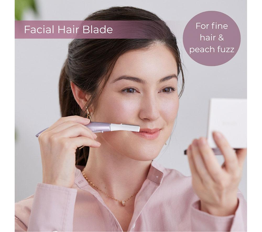 PANASONIC ES-WF71 Precise Eyebrow & Facial Hair Trimming Wand - Lilac image number 5 of 8
