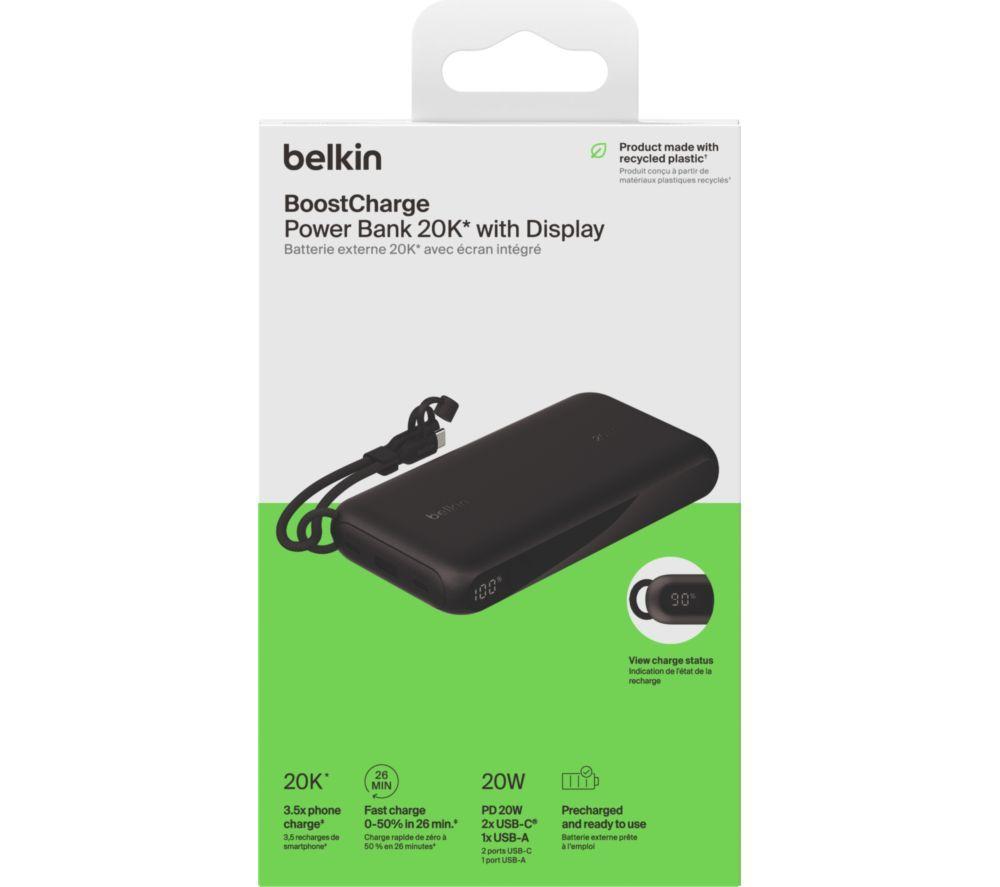 BELKIN BoostCharge 20000 mAh Portable Power Bank - Black image number 2 of 4