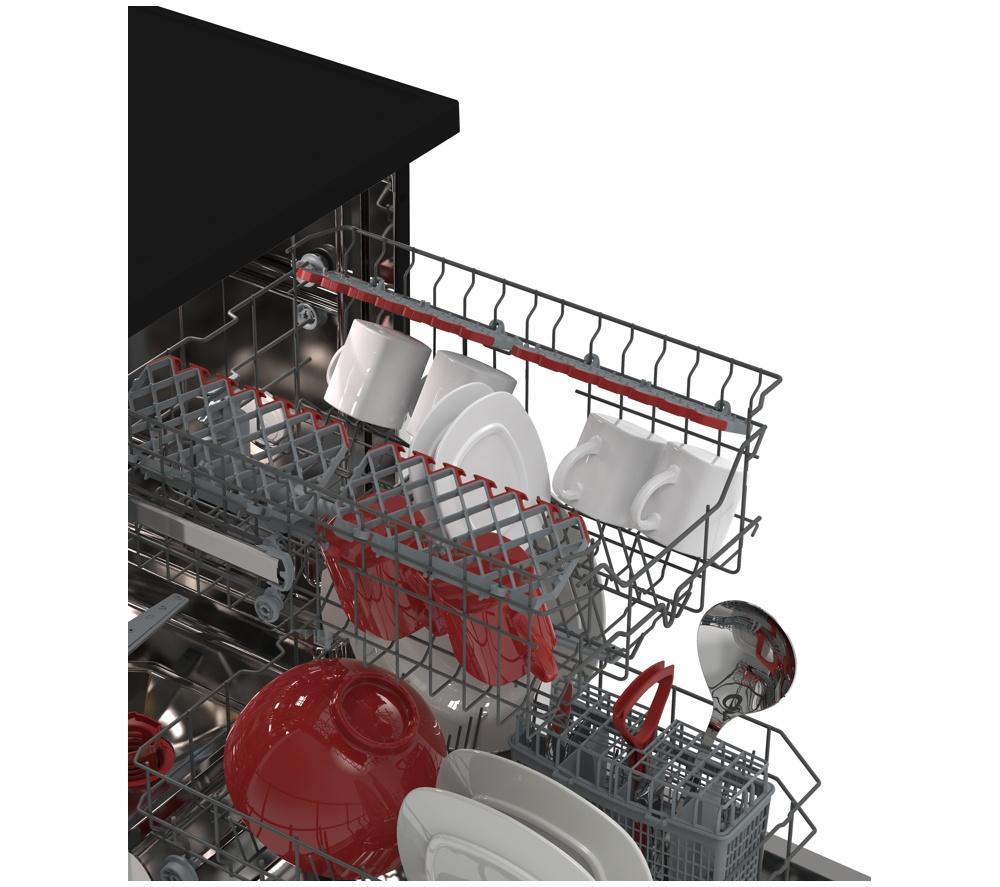 SHARP QW-NS1EF49E0B-EN Slimline Dishwasher - Black image number 9 of 10