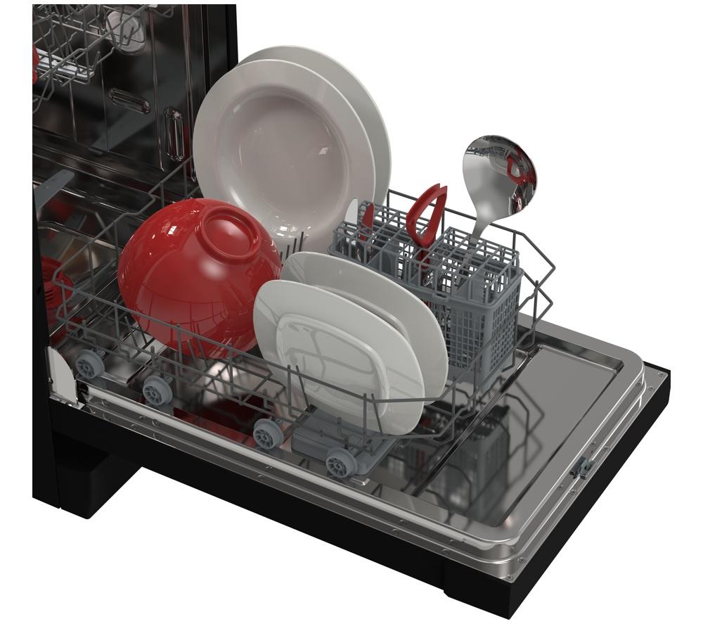 SHARP QW-NS1EF49E0B-EN Slimline Dishwasher - Black image number 10 of 10