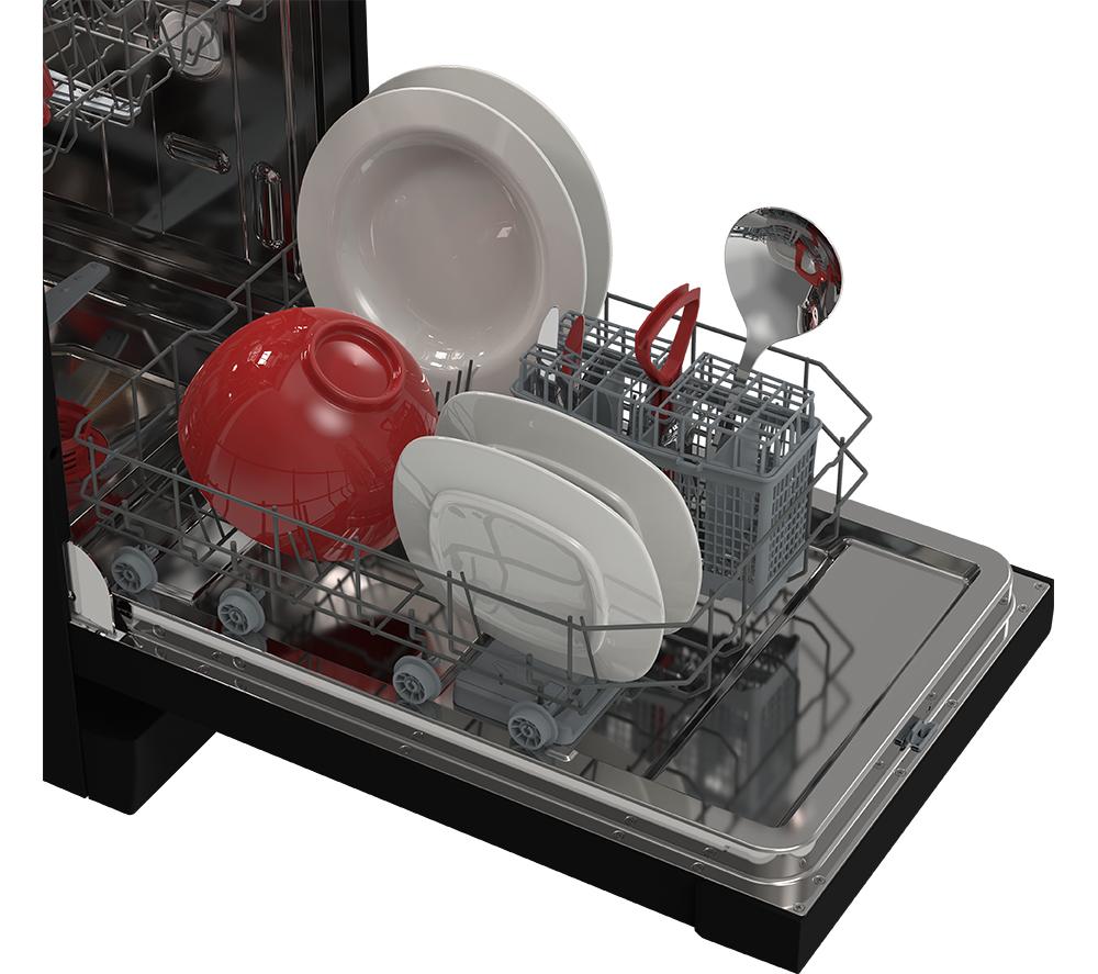 SHARP QW-NS1EF49E0B-EN Slimline Dishwasher - Black image number 11 of 11