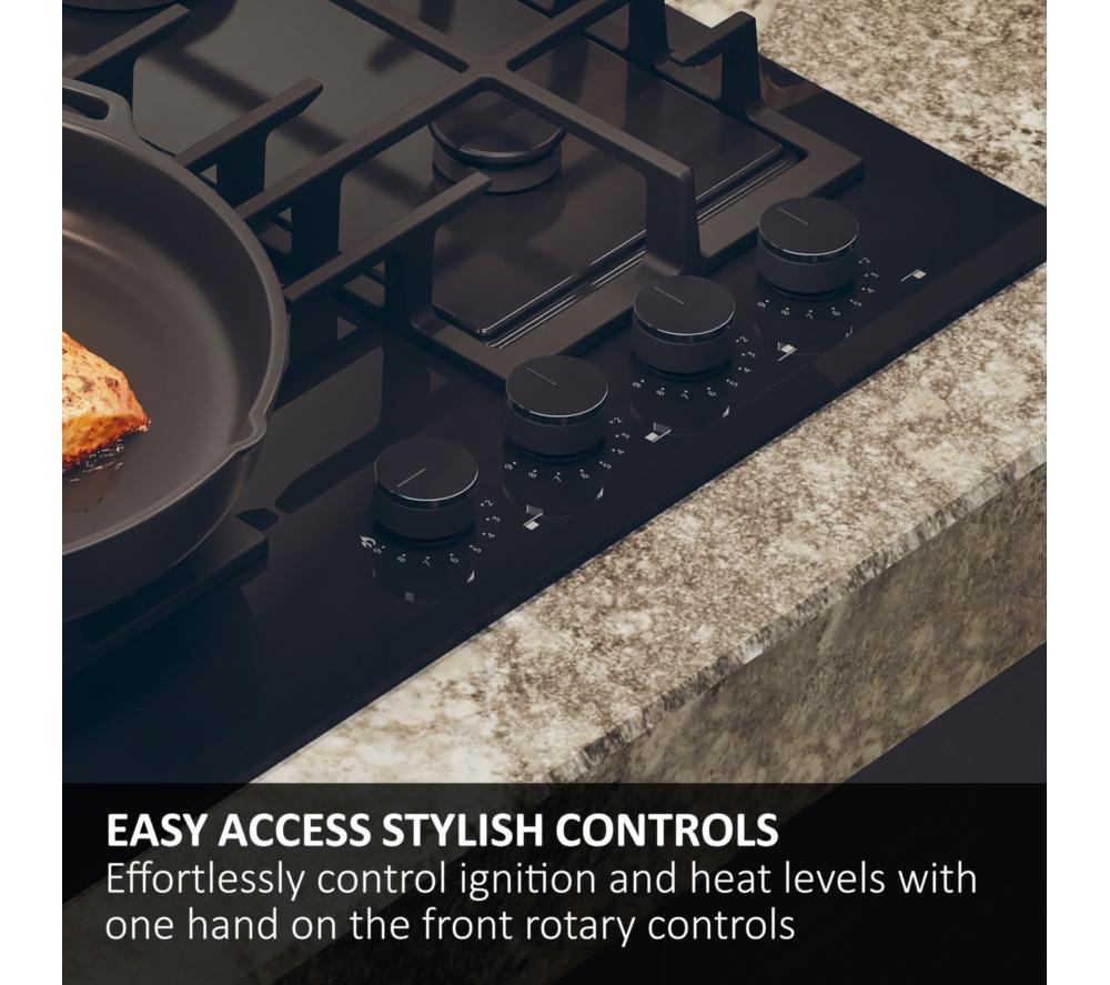 HAIER HAVG6BF4TBPB 60 cm Gas Hob - Black image number 6 of 9