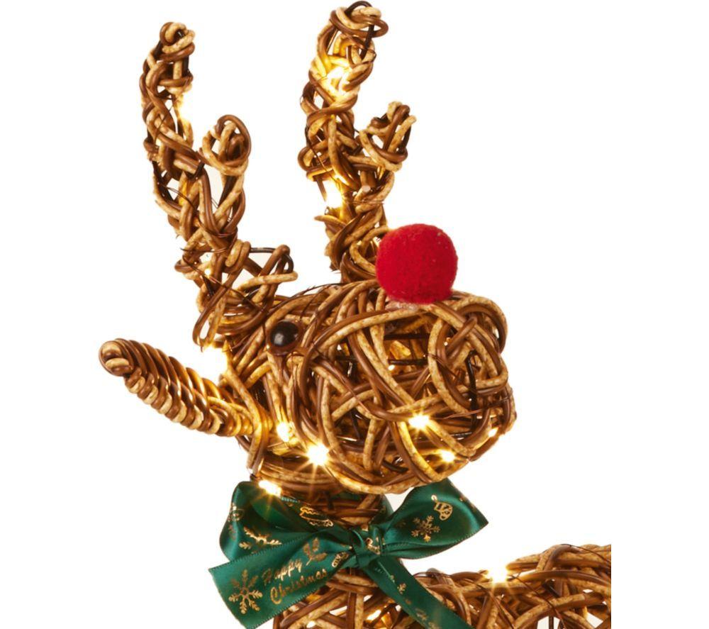 PREMIER Big Nose Reindeer with 40 Warm White LEDs - 37 cm image number 3 of 5
