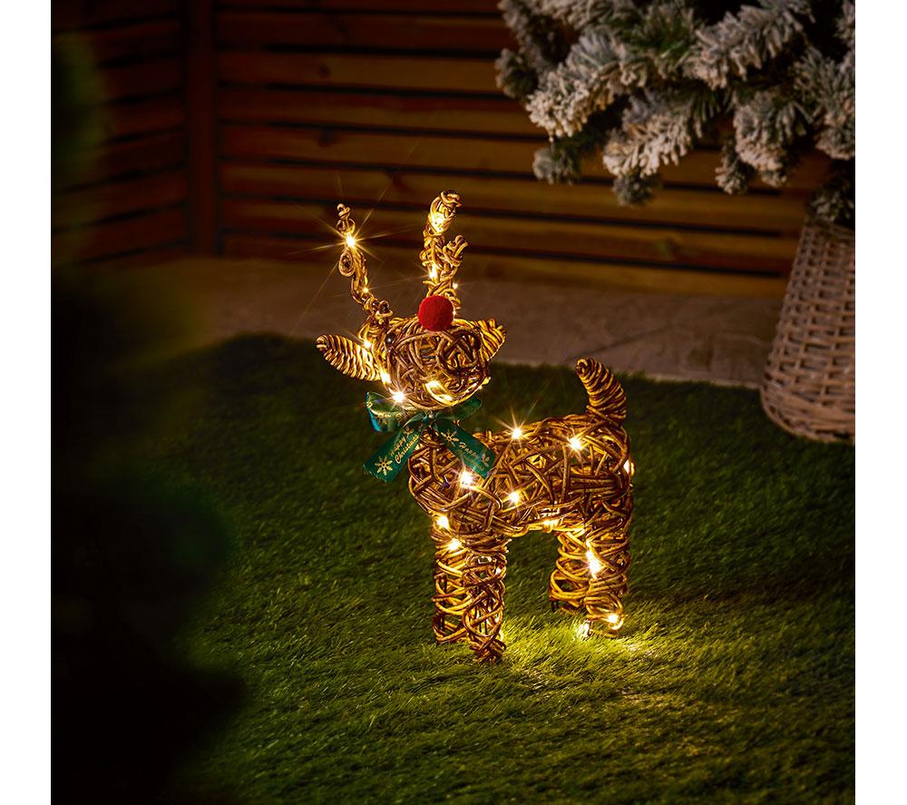 PREMIER Big Nose Reindeer with 40 Warm White LEDs - 37 cm image number 5 of 5