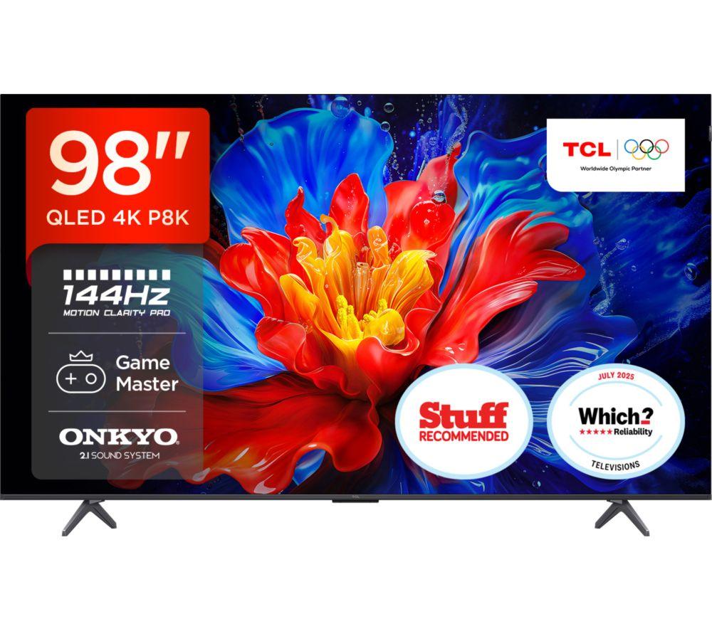 TCL 98P8K 98" Smart 4K Ultra HD HDR QLED TV image number 2 of 18