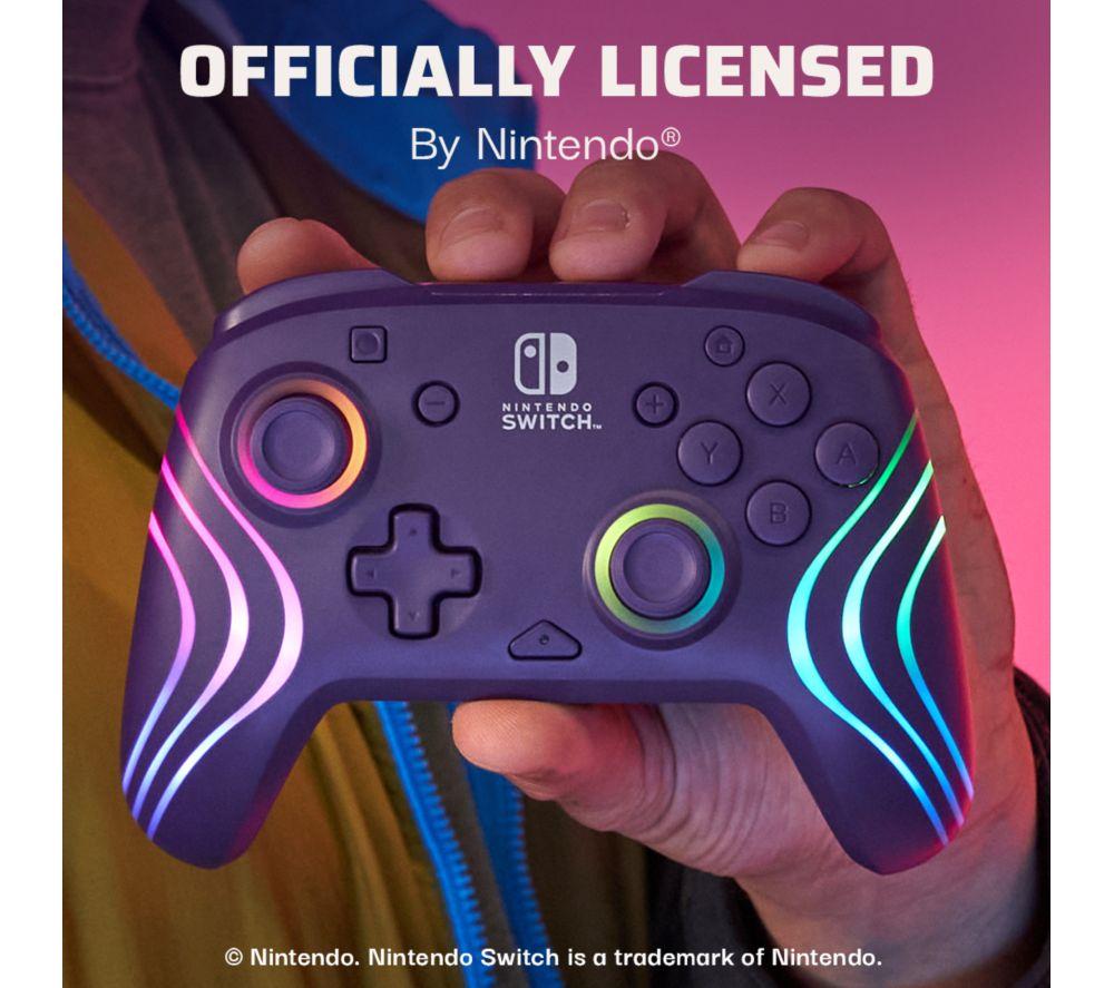 PDP Afterglow Wave Wireless Controller for Nintendo Switch - Purple image number 7 of 16