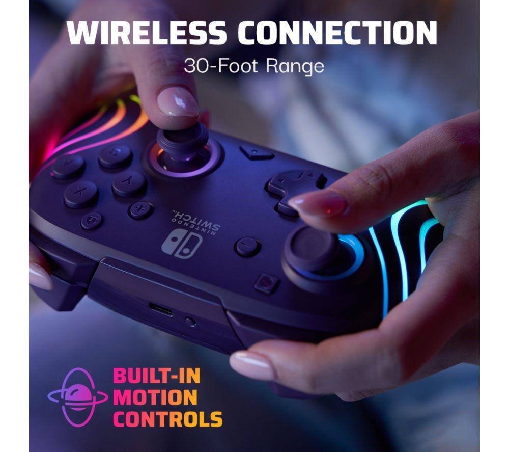 PDP Afterglow Wave Wireless Controller for Nintendo Switch - Purple image number 8 of 16