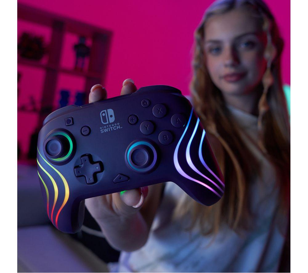 PDP Afterglow Wave Wireless Controller for Nintendo Switch - Purple image number 10 of 16
