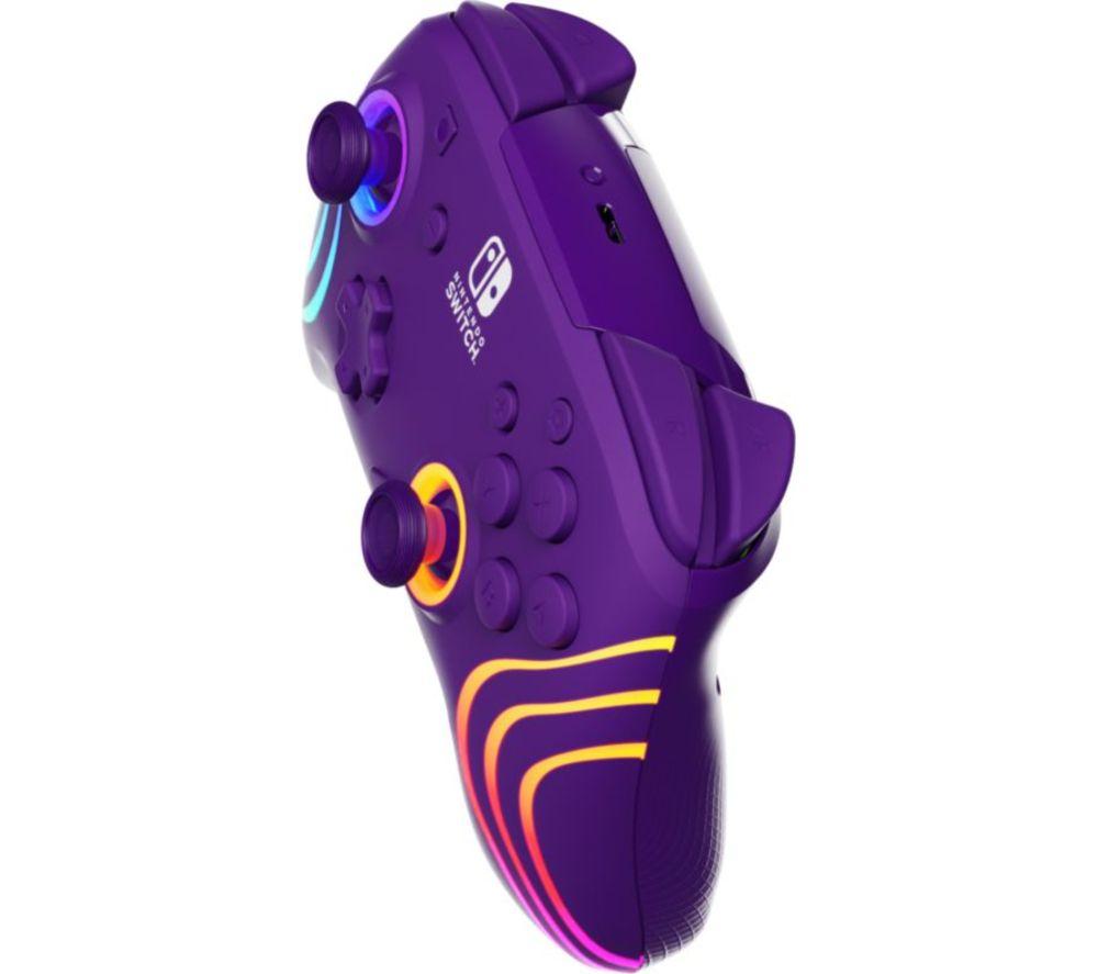 PDP Afterglow Wave Wireless Controller for Nintendo Switch - Purple image number 15 of 16