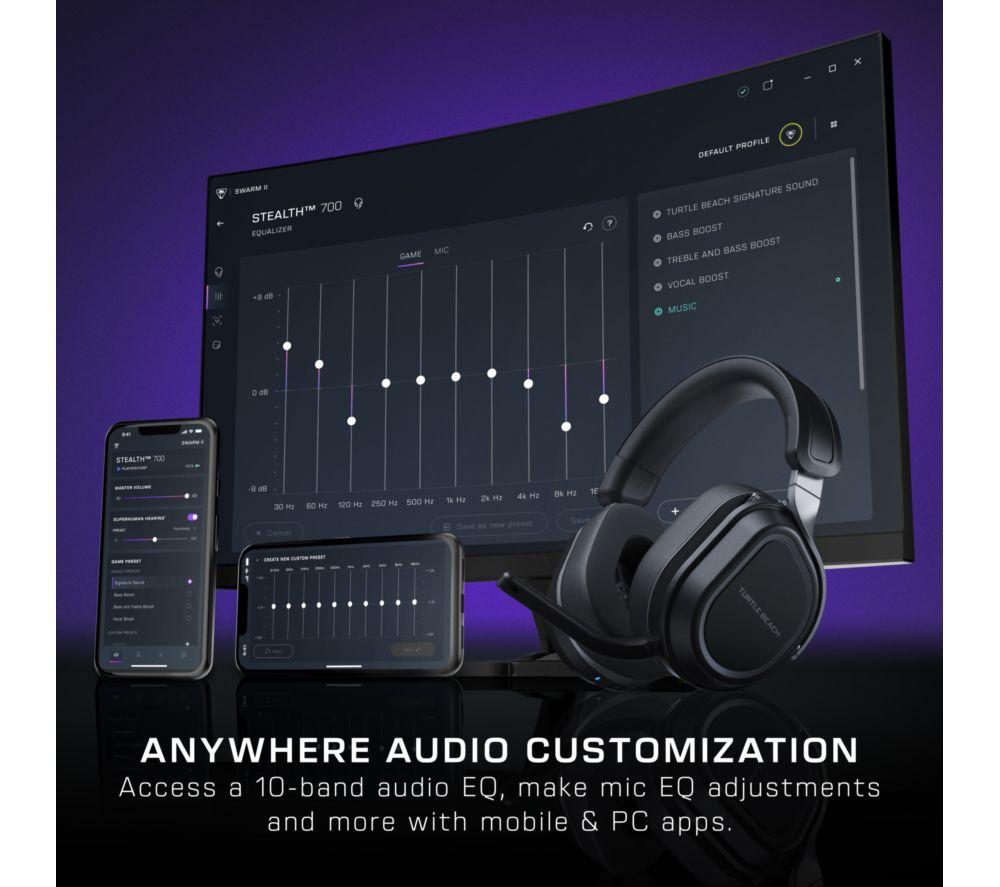 TURTLE BEACH Stealth 700 Gen 3 Wireless Gaming Headset - Black image number 6 of 19