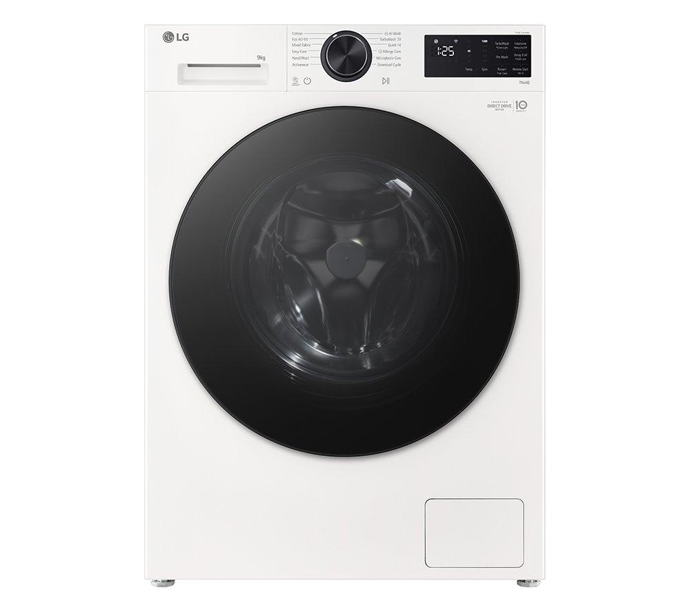 LG VX50 Series Counter-Depth MAX F2X50S9TWB WiFi-enabled 9 kg 1200 Spin Washing Machine - White