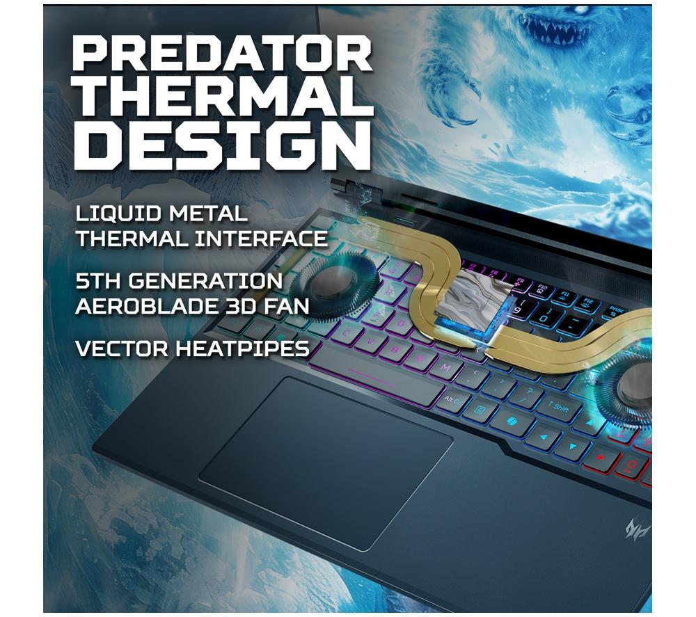 ACER Predator Helios Neo 16 AI 16" Gaming Laptop - Intel&reg; Core&trade; Ultra 9, RTX 5070, 1 TB SSD 32 GB RAM image number 7 of 14