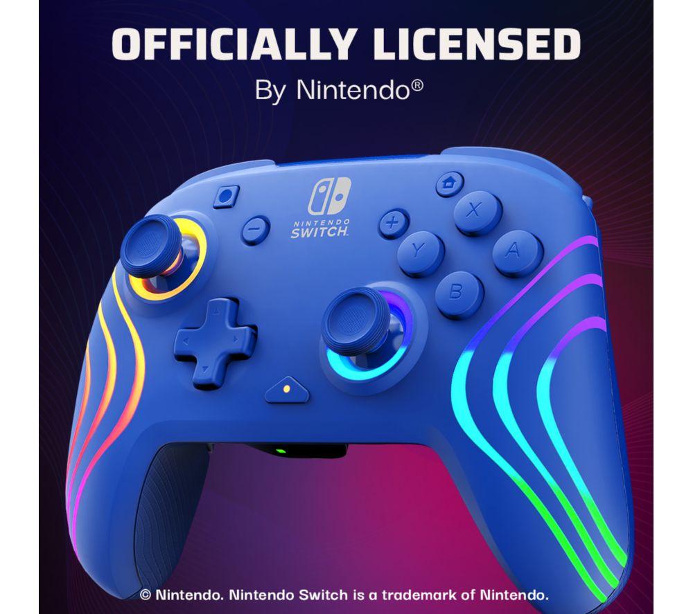 PDP Afterglow Wave Wireless Controller for Nintendo Switch - Blue image number 7 of 15