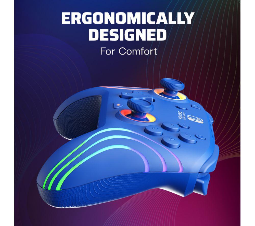 PDP Afterglow Wave Wireless Controller for Nintendo Switch - Blue image number 9 of 15