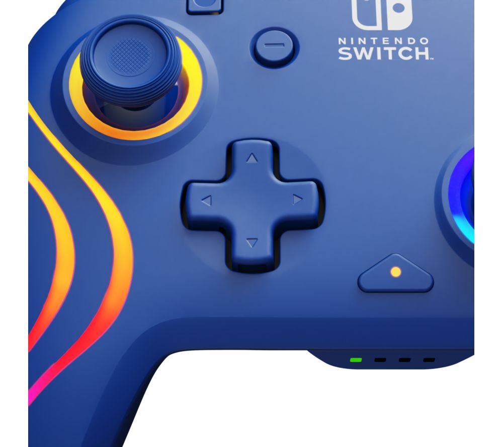 PDP Afterglow Wave Wireless Controller for Nintendo Switch - Blue image number 12 of 15