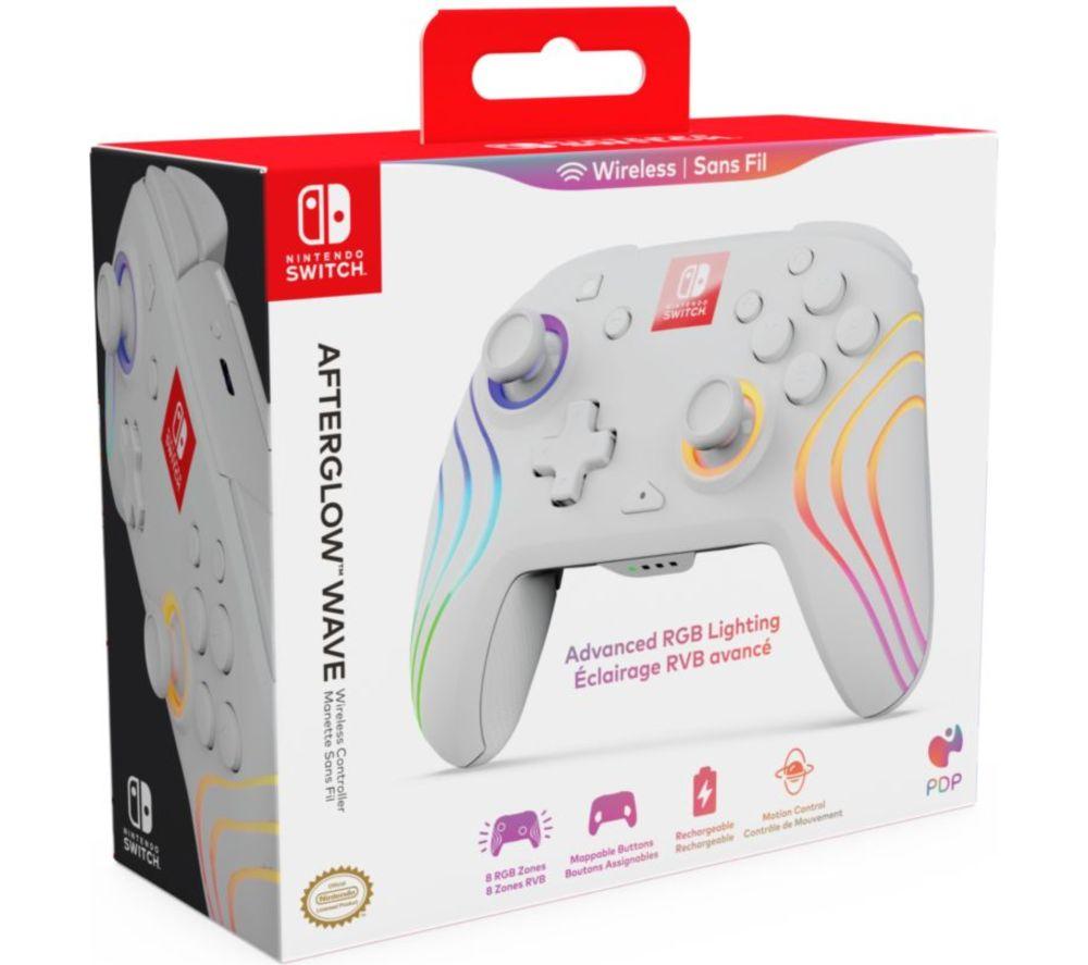 PDP Afterglow Wave Wireless Controller for Nintendo Switch - White image number 2 of 17