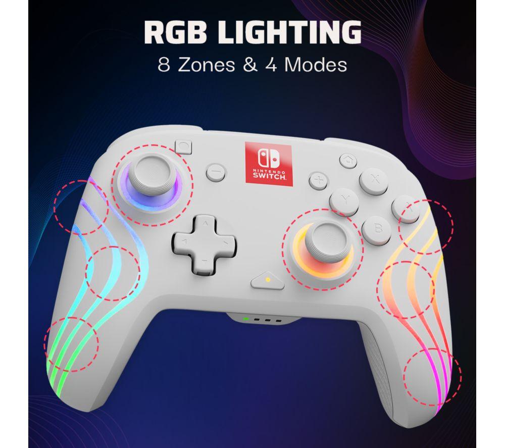 PDP Afterglow Wave Wireless Controller for Nintendo Switch - White image number 3 of 17
