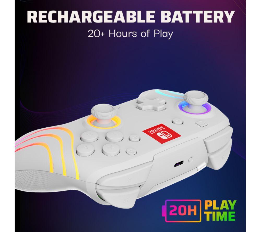PDP Afterglow Wave Wireless Controller for Nintendo Switch - White image number 6 of 17