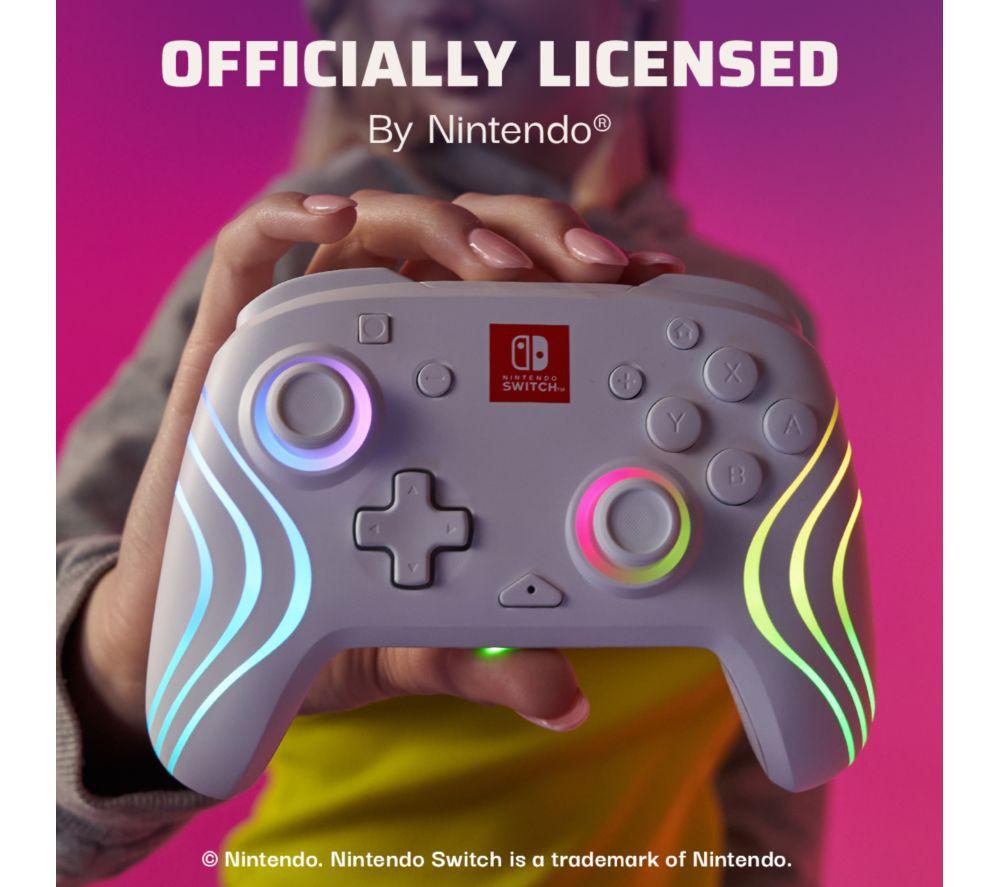 PDP Afterglow Wave Wireless Controller for Nintendo Switch - White image number 7 of 17