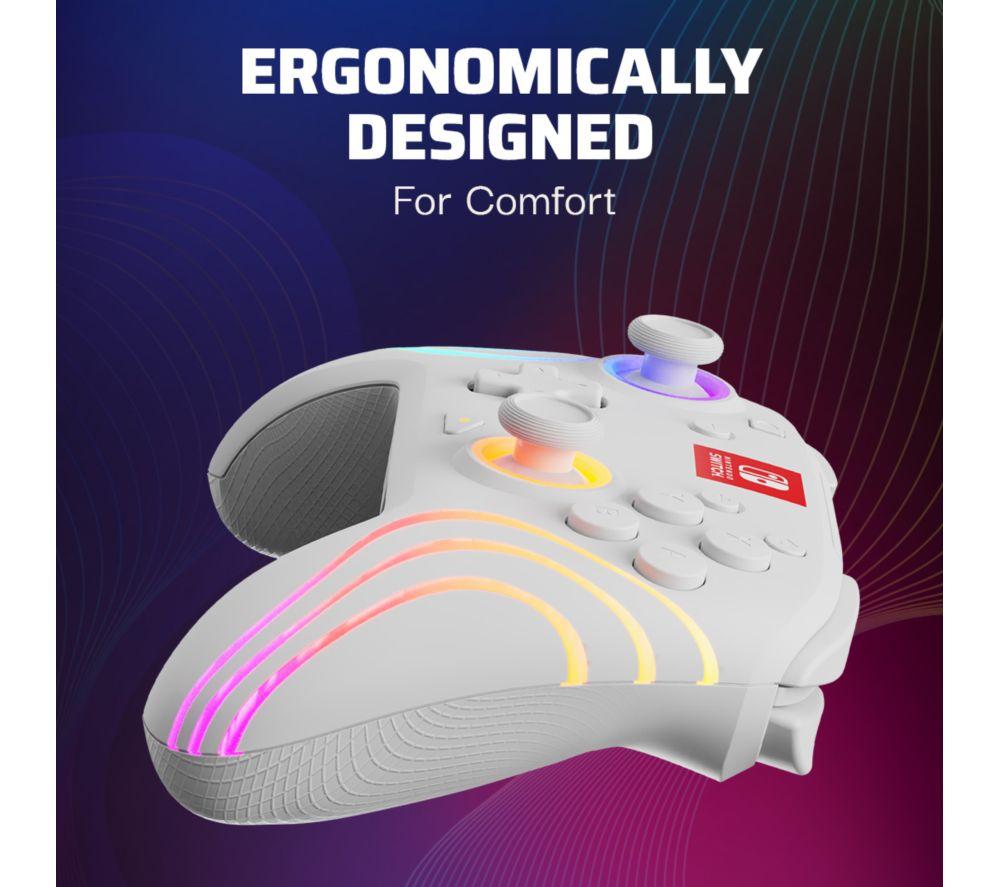 PDP Afterglow Wave Wireless Controller for Nintendo Switch - White image number 9 of 17