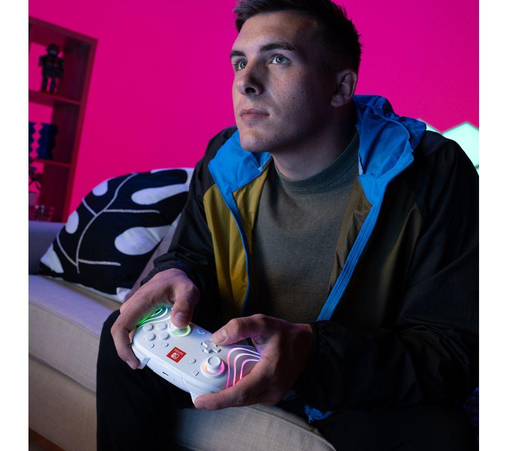 PDP Afterglow Wave Wireless Controller for Nintendo Switch - White image number 10 of 17