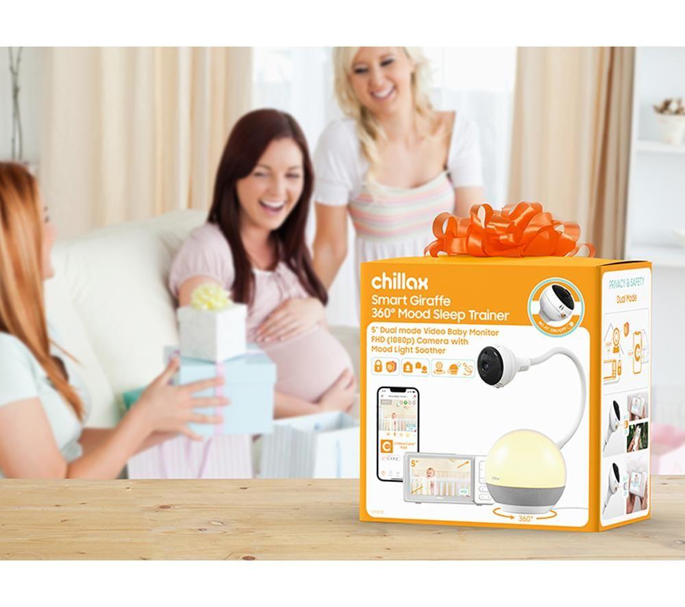 CHILLAX Giraffe DM610 5" 360&deg; Mood Sleep Trainer Monitor - White image number 9 of 11
