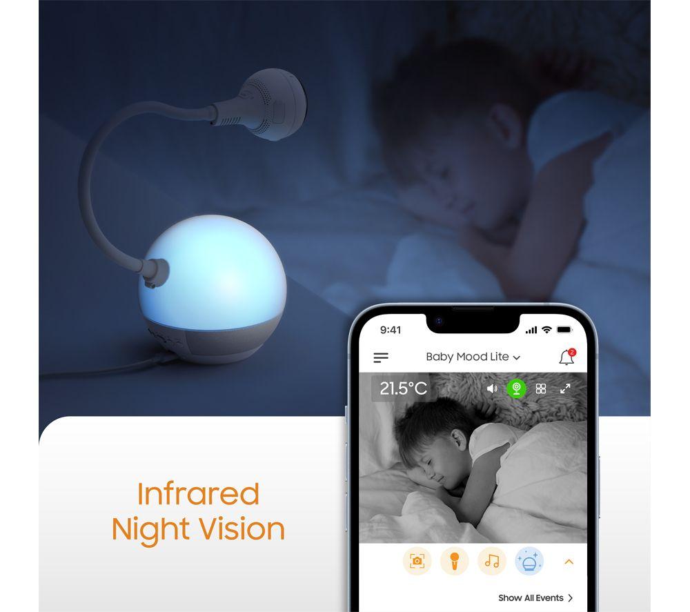 CHILLAX Giraffe DM610 5" 360&deg; Mood Sleep Trainer Monitor - White image number 10 of 11