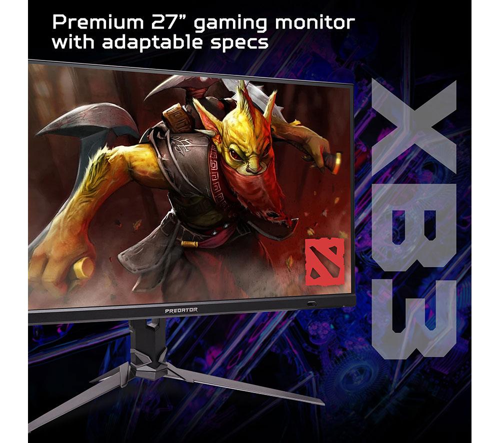 ACER Predator XB273KV5 4K Ultra HD 27" IPS LCD Dual-Mode Gaming Monitor - Black image number 2 of 9