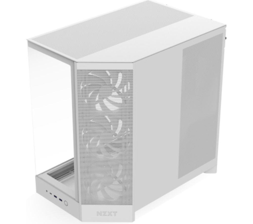 NZXT H9 FLOW ATX Mid-Tower PC Case - White