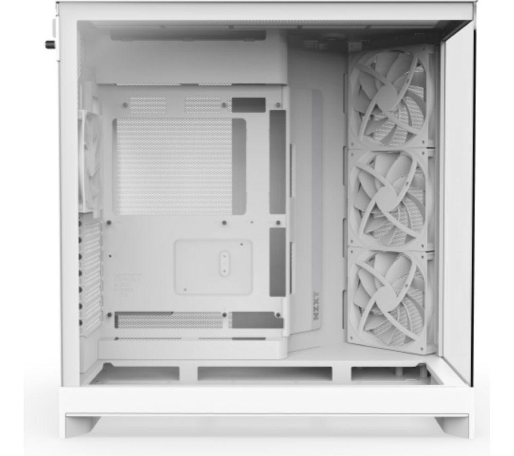 NZXT H9 FLOW ATX Mid-Tower PC Case - White image number 2 of 4