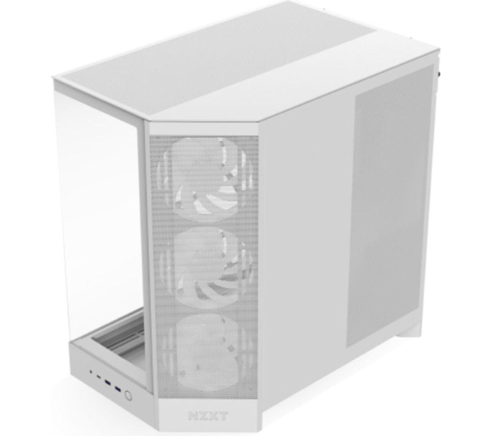 NZXT H9 FLOW RGB ATX Mid-Tower PC Case - White image number 3 of 4