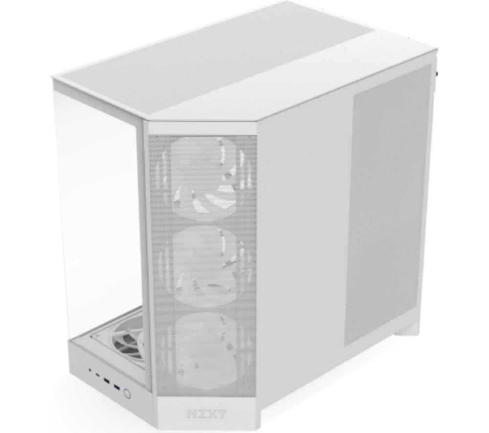NZXT H9 FLOW RGB+ ATX Mid-Tower PC Case - White image number 2 of 4