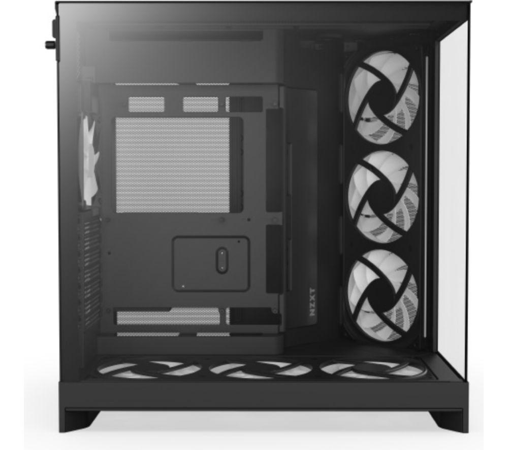 NZXT H9 Flow RGB+ ATX Mid-Tower PC Case - Black image number 2 of 4