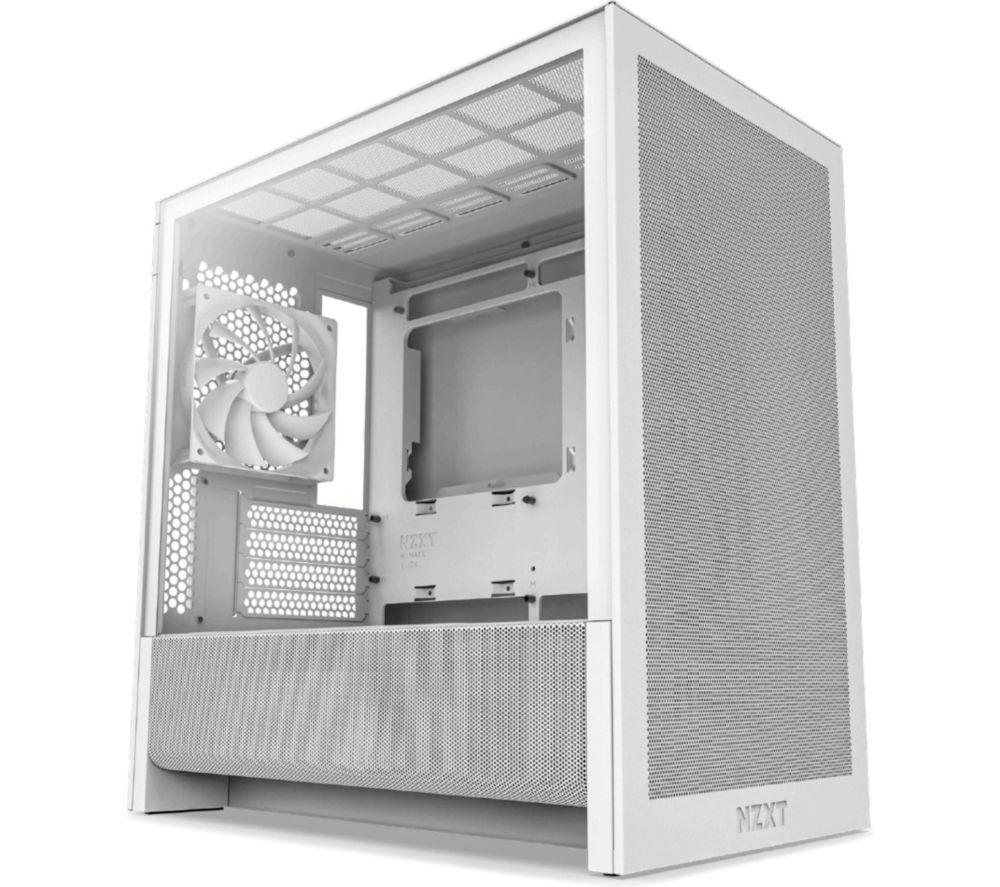 NZXT H3 Flow microATX Mid-Tower PC Case - White